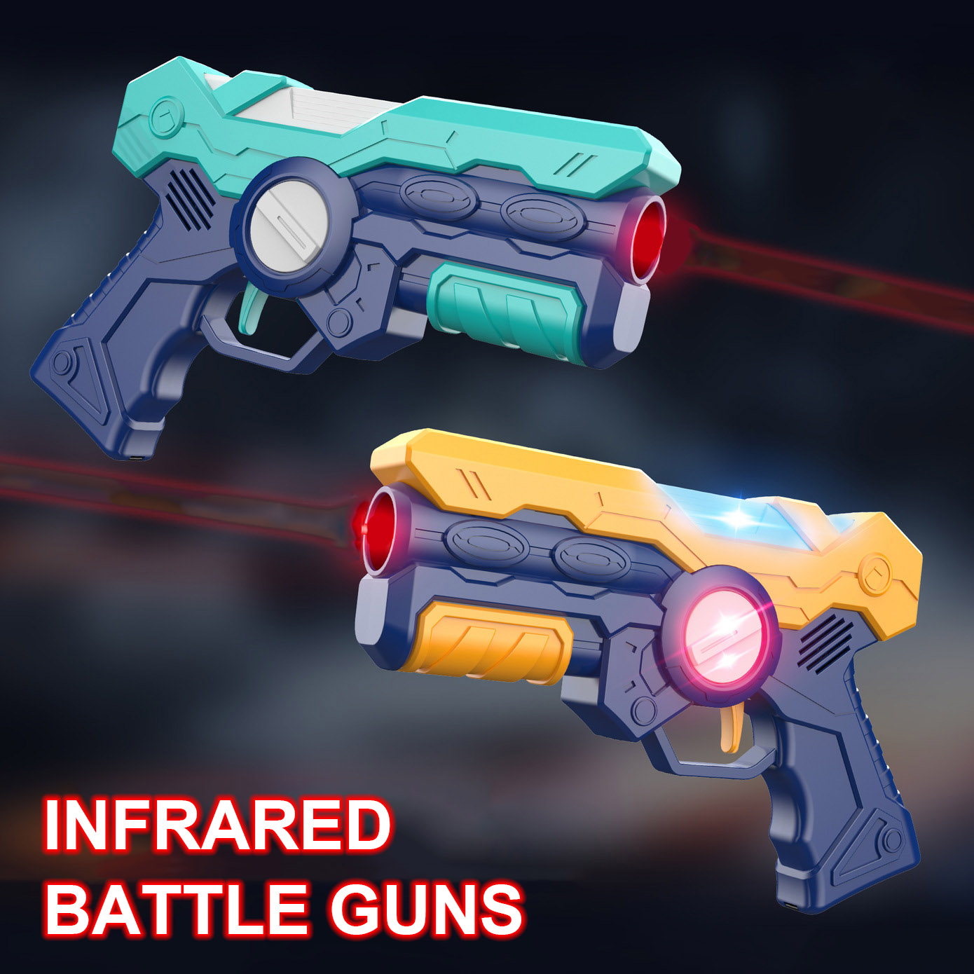 Laser Tag Set Kids - مسدسات ألعاب بالأشعة تحت الحمراء للأطفال،