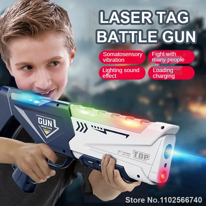 Laser Tag Set Kids - مسدس ليزر بالأشعة تحت الحمراء للأطفال،
