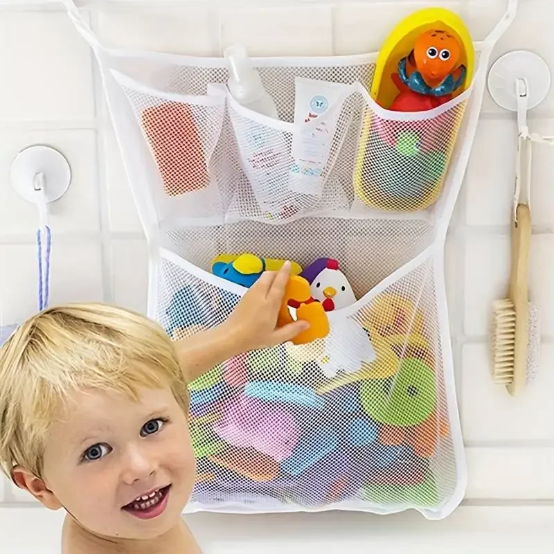 Kids Toys Clearance - منظم منزلي للأطفال، حقيبة تخزين شبكية