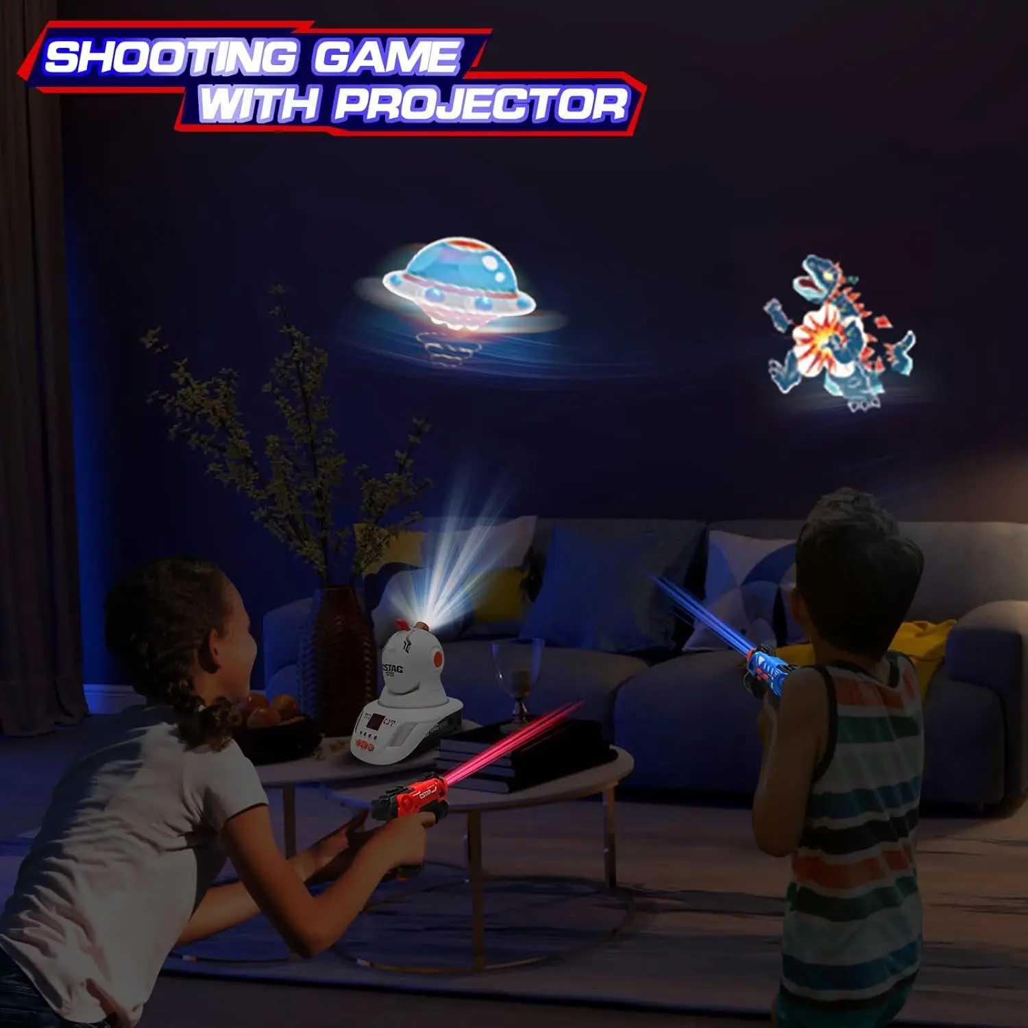 Laser Tag Set Kids - مجموعة ألعاب الليزر تاج للاعبين اثنين،