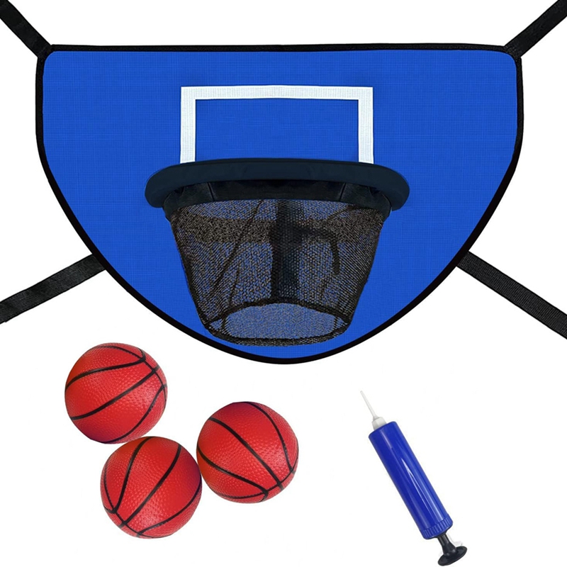 Trampoline Mini Indoor - طقم ترامبولين لكرة السلة مع مضخة