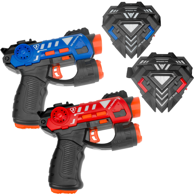 مجموعة بنادق معركة بالأشعة تحت - مراجعة Laser Tag Set Kids وسعره