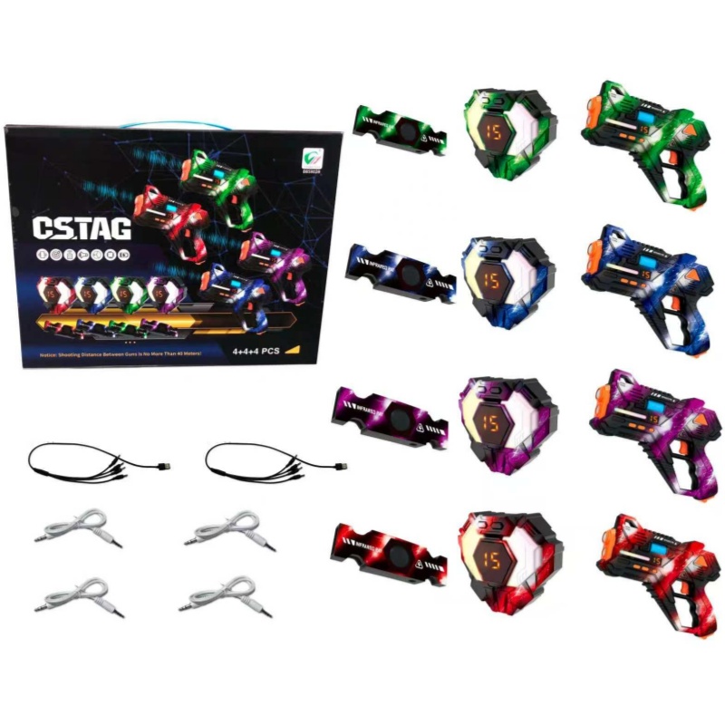 جديد 4x4x4 الليزر علامة البناد - مراجعة Laser Tag Set Kids وسعره