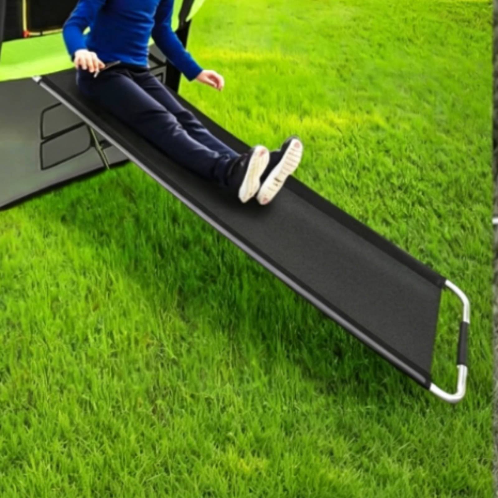 ترامبولين للأطفال مع زحليقة لل - مراجعة Trampoline Mini Indoor وسعره