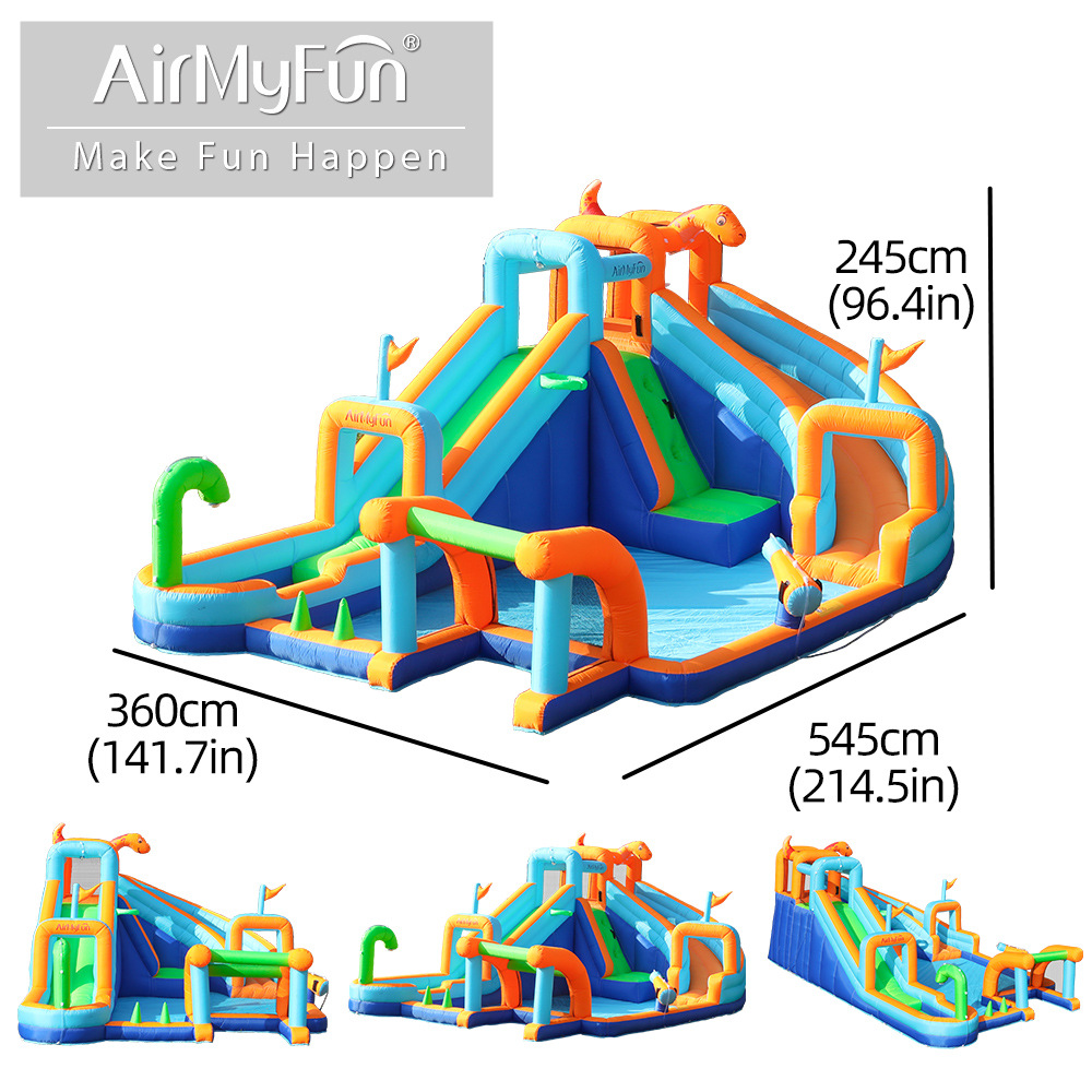 AMF الأطفال نفخ المياه الشريحة - مراجعة Trampoline Mini Indoor وسعره