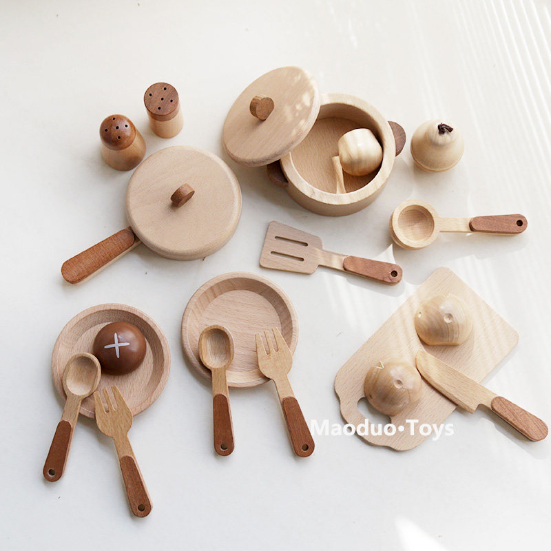 مجموعة ألعاب مطبخ خشبية للأطفا - مراجعة Kids Toys Kitchen Set وسعره