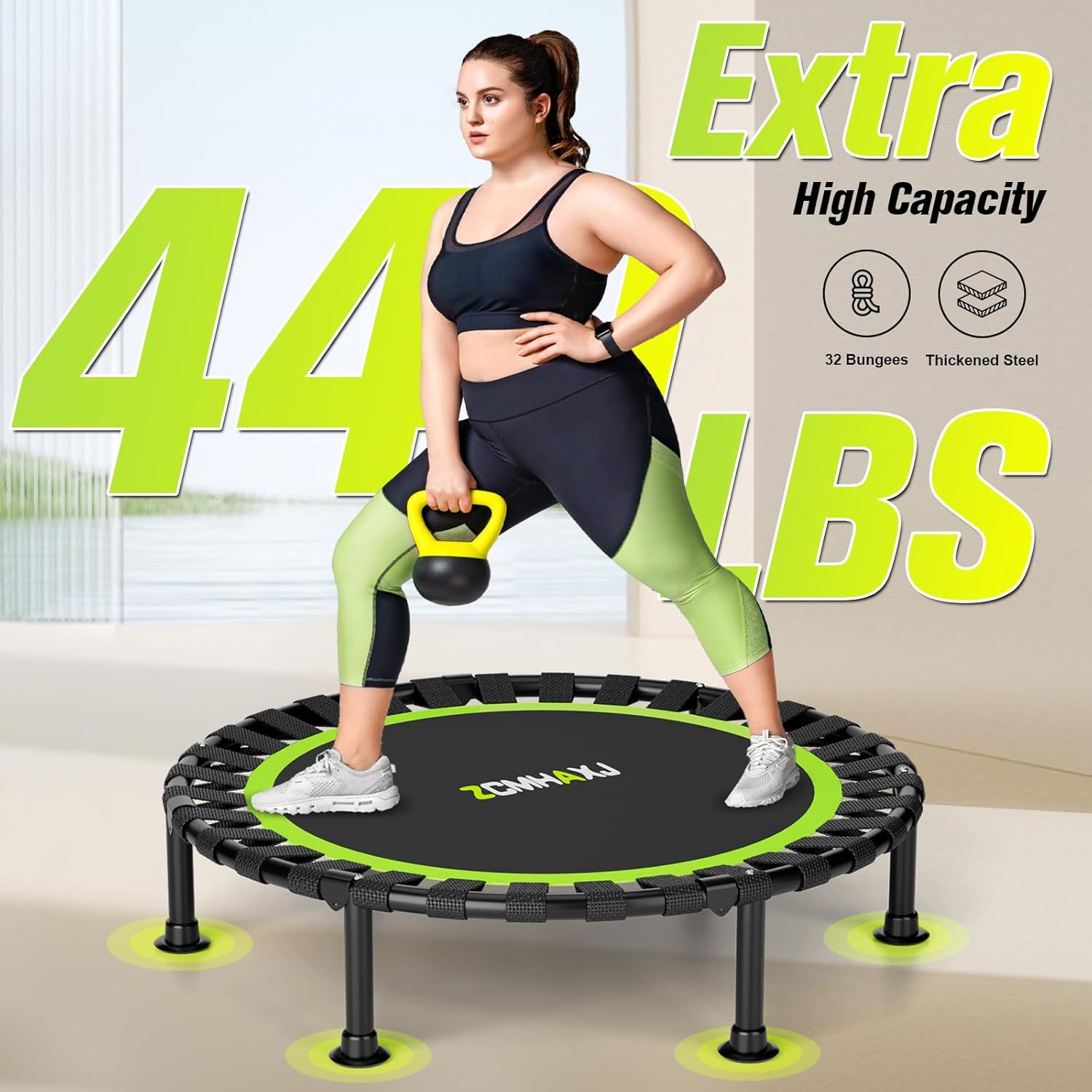 ترامبولين صغير قابل للطي 40 بو - مراجعة Trampoline Mini Indoor وسعره