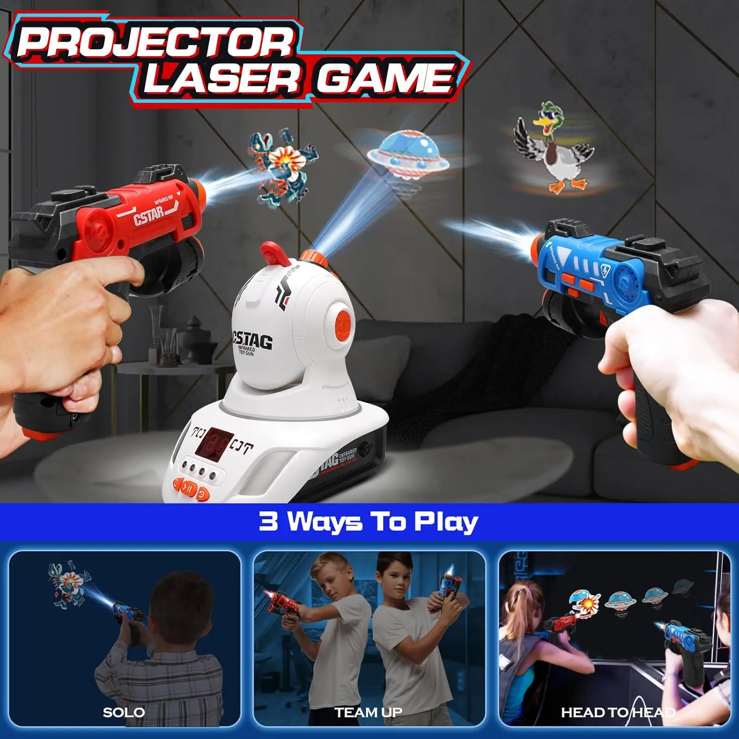 مجموعة ألعاب مسدسات الليزر للأ - مراجعة Laser Tag Set Kids وسعره